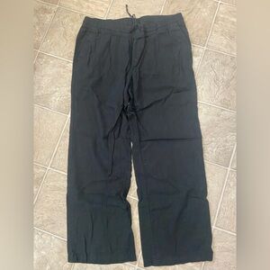 Old Navy Black Linen Pants